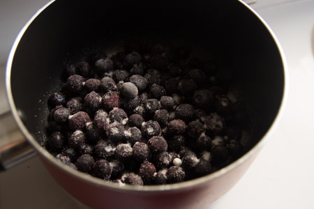 frozen blueberries